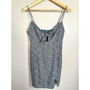 Blue Blush Y2K Style Ditsy Floral Mini Sundress Sz‎ M Lined Spring Summer Dress